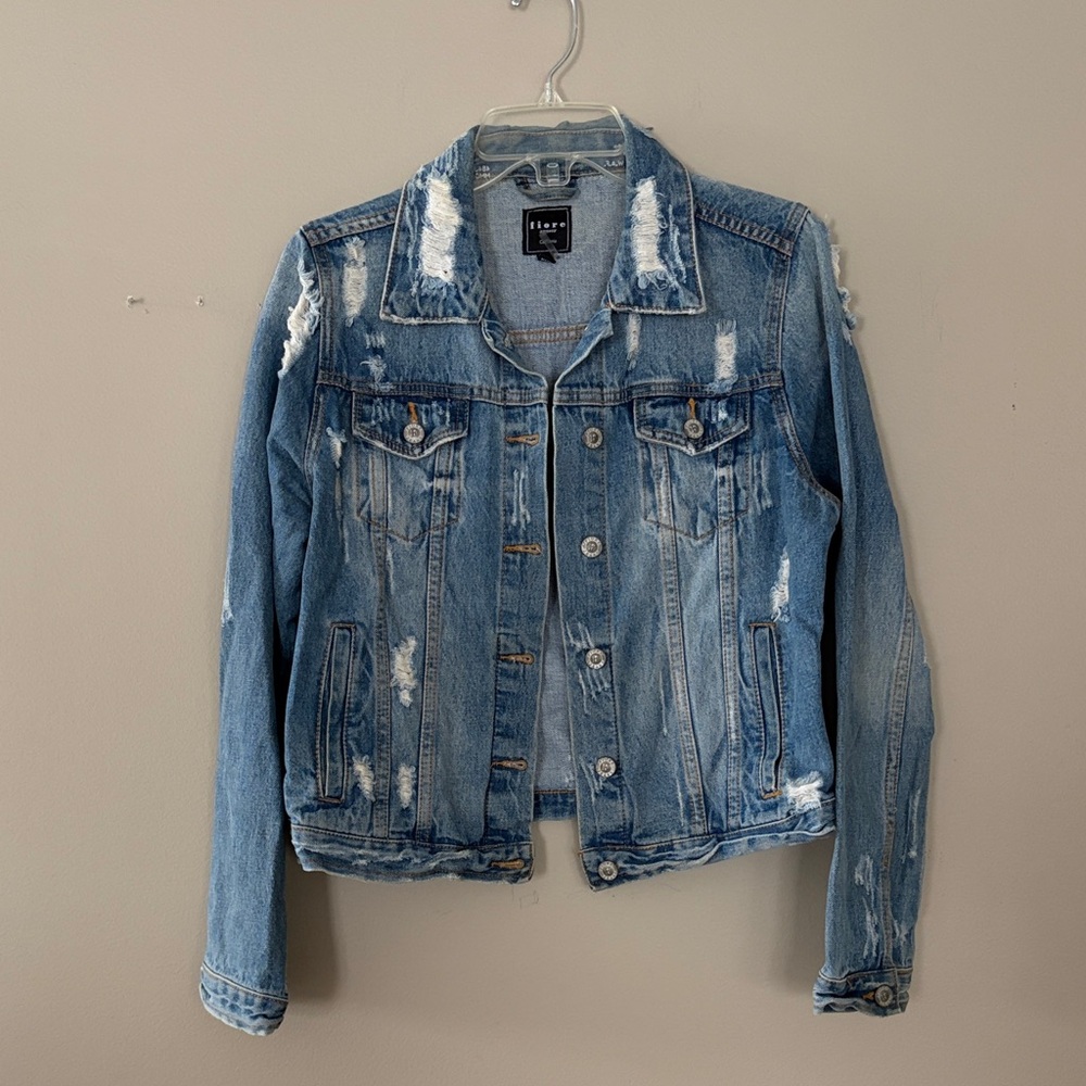 Distressed Jean Jacket